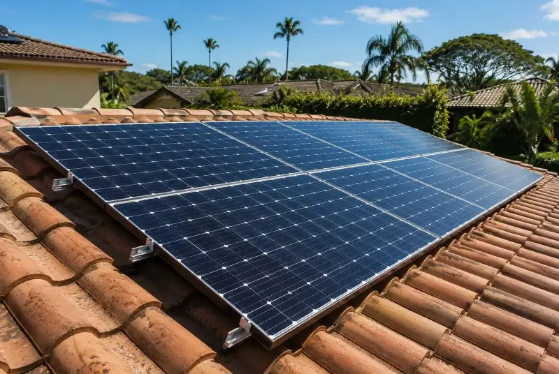 Installation de panneaux solaires à la Bassée
